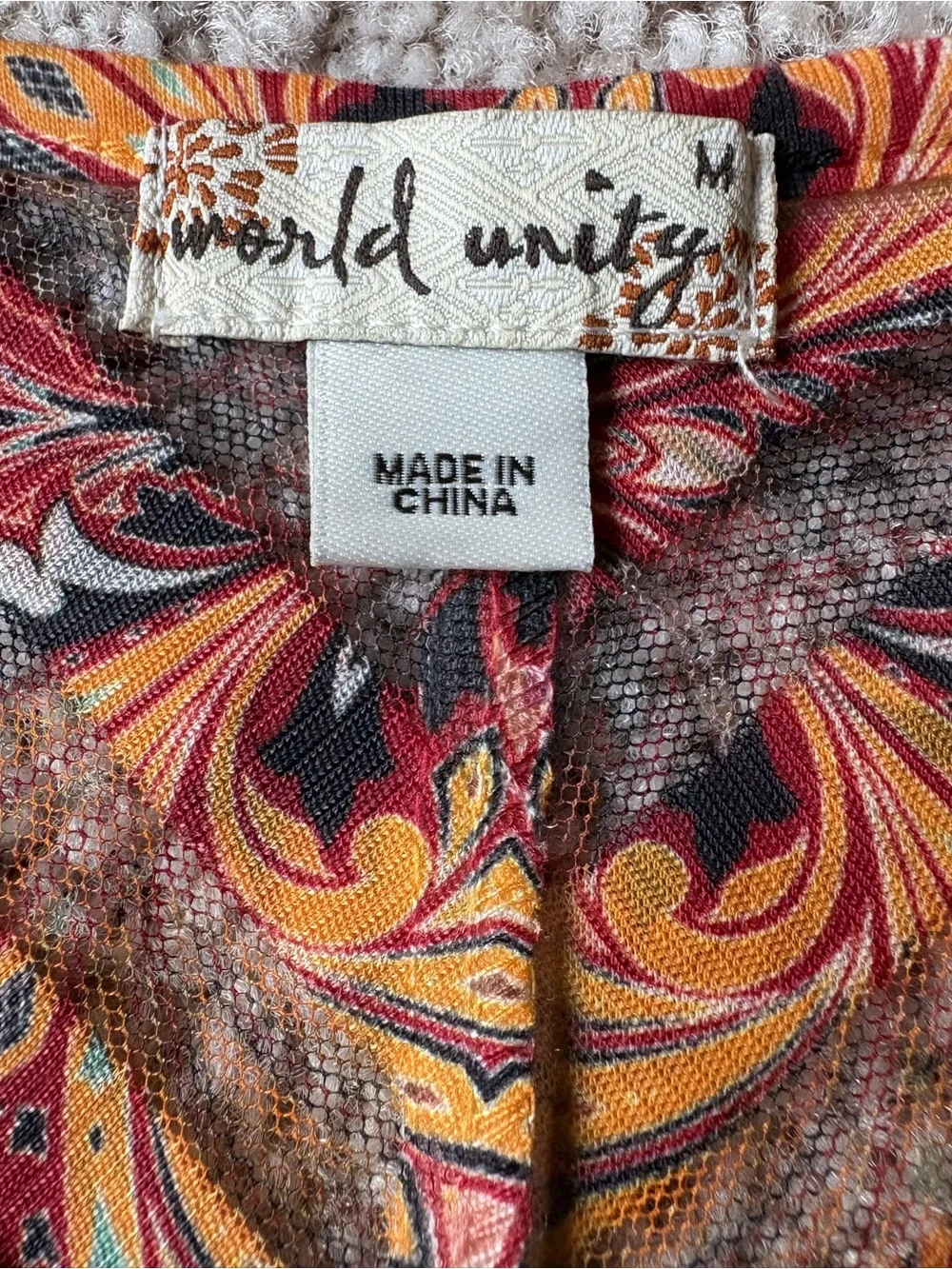 World unity lightweight sheer